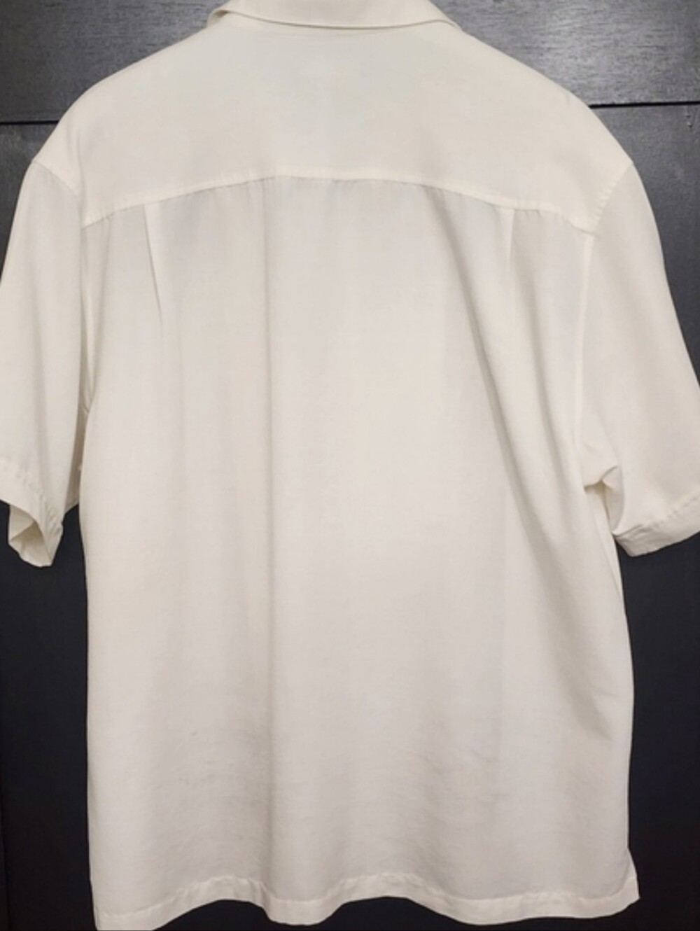 Vintage Cubavera Men's Retro Bowling Shirt XXL Off-White Sand Two-Tone Resort - Picture 6 of 10